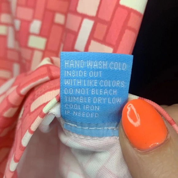 NWT J. McLaughlin Durham Catalina Cloth Top in Pink Geometric Print, size XS - Picture 7 of 10